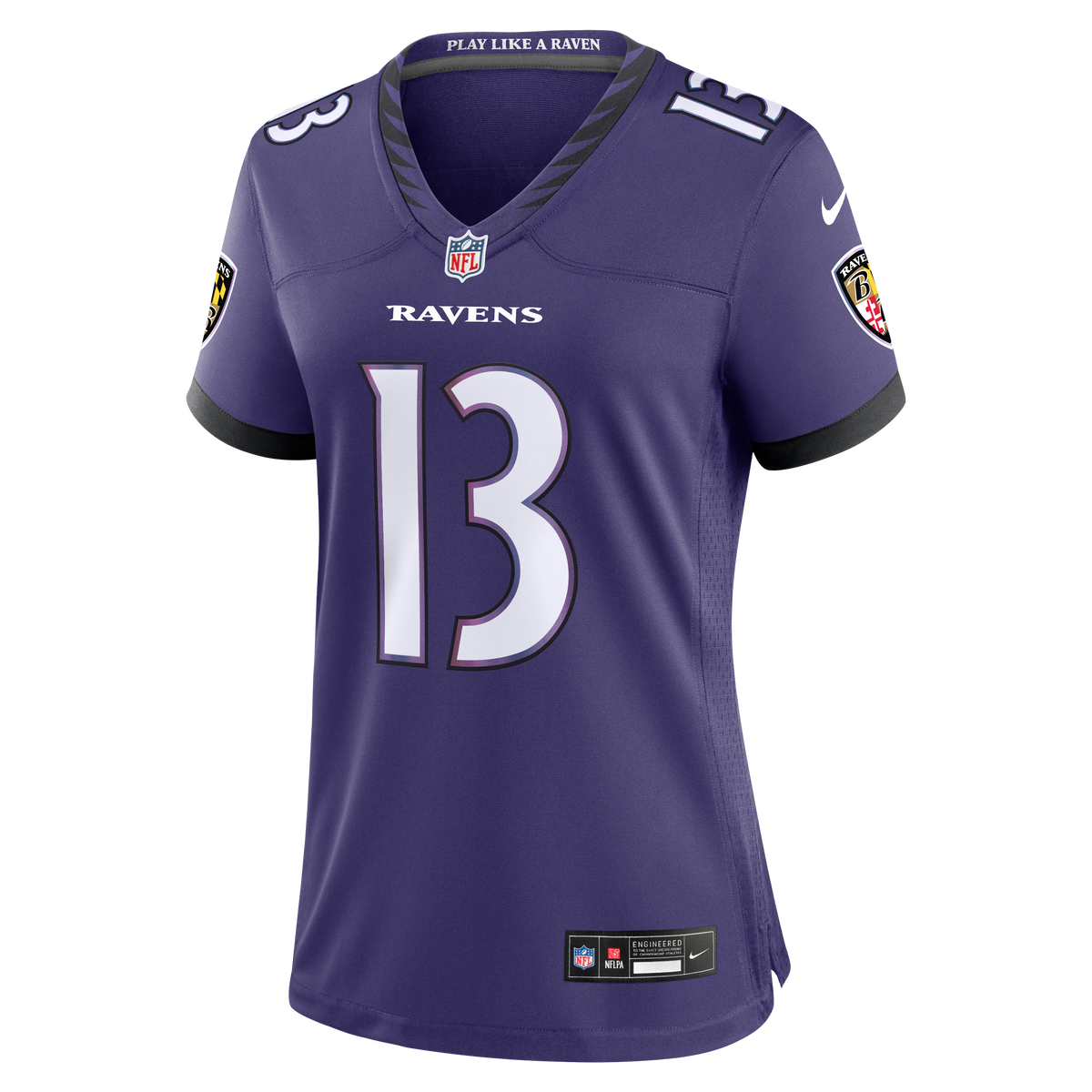 Women's Baltimore Ravens Elijah Sarratt Nike Purple Team Game Jersey
