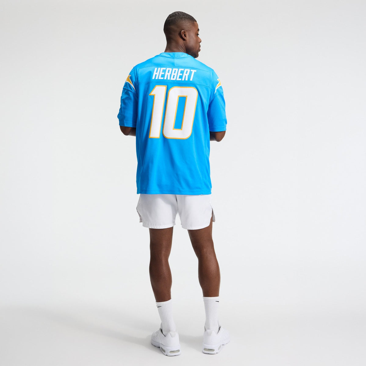Men's Los Angeles Chargers Justin Herbert Nike Powder Blue Team Vapor Fuse Stitched Limited Jersey