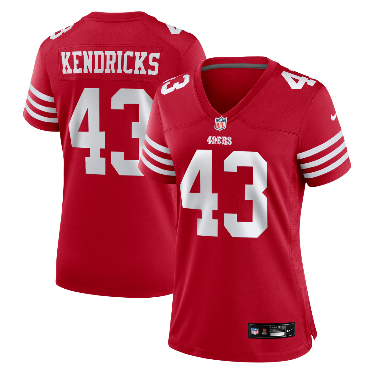 Women's San Francisco 49Ers Eric Kendricks Nike Scarlet Game Jersey