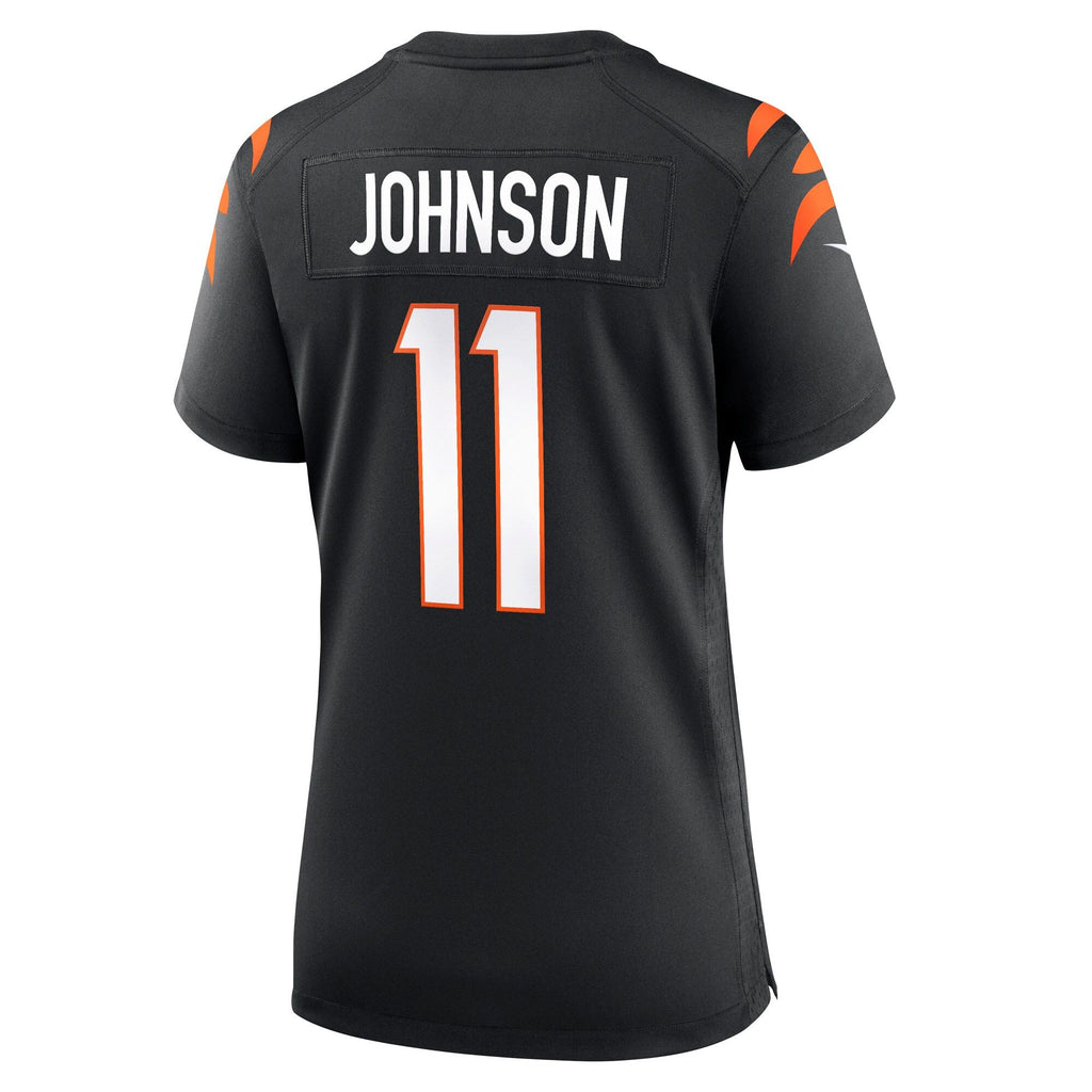 Women's Cincinnati Bengals Josh Johnson Nike Black Team Game Jersey