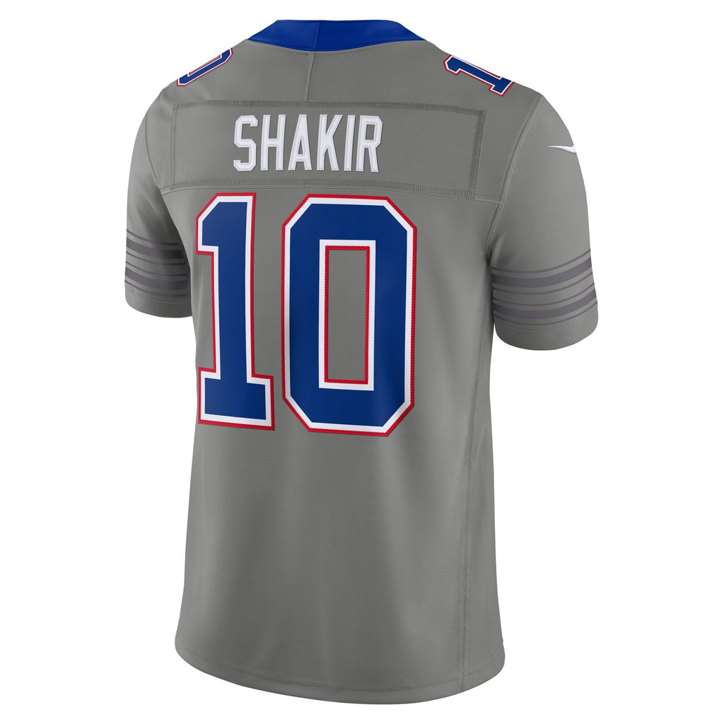 Men's Buffalo Bills Khalil Shakir Nike Gray Nickel City Vapor Fuse Stitched Limited Jersey