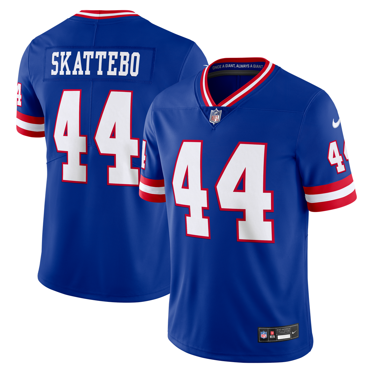 Men's New York Giants Cam Skattebo Nike Royal Legacy Vapor Untouchable Stitched Limited Jersey