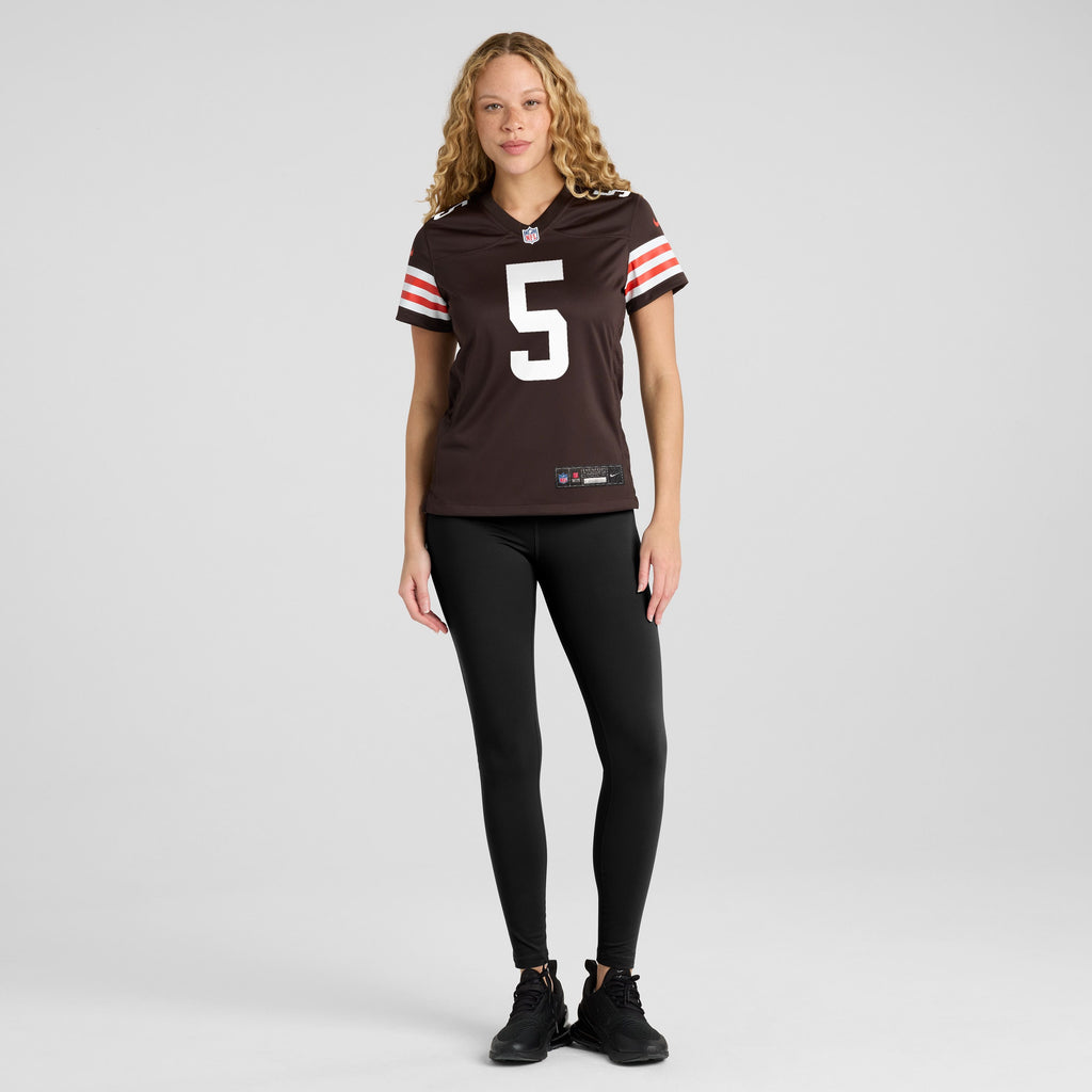 Women's Cleveland Browns Quincy Williams Nike Brown Team Game Jersey