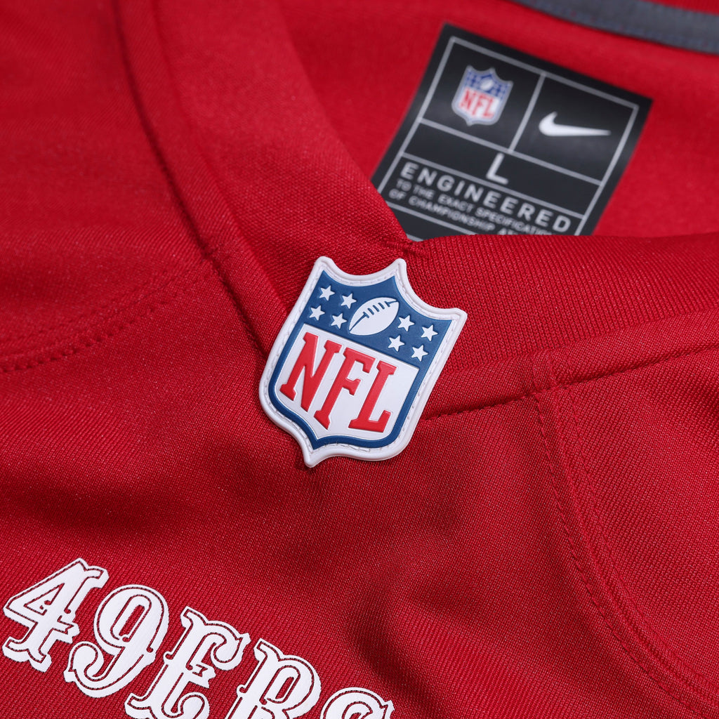 Men's San Francisco 49Ers Ricky Pearsall Nike Scarlet 80Th Anniversary Game Jersey