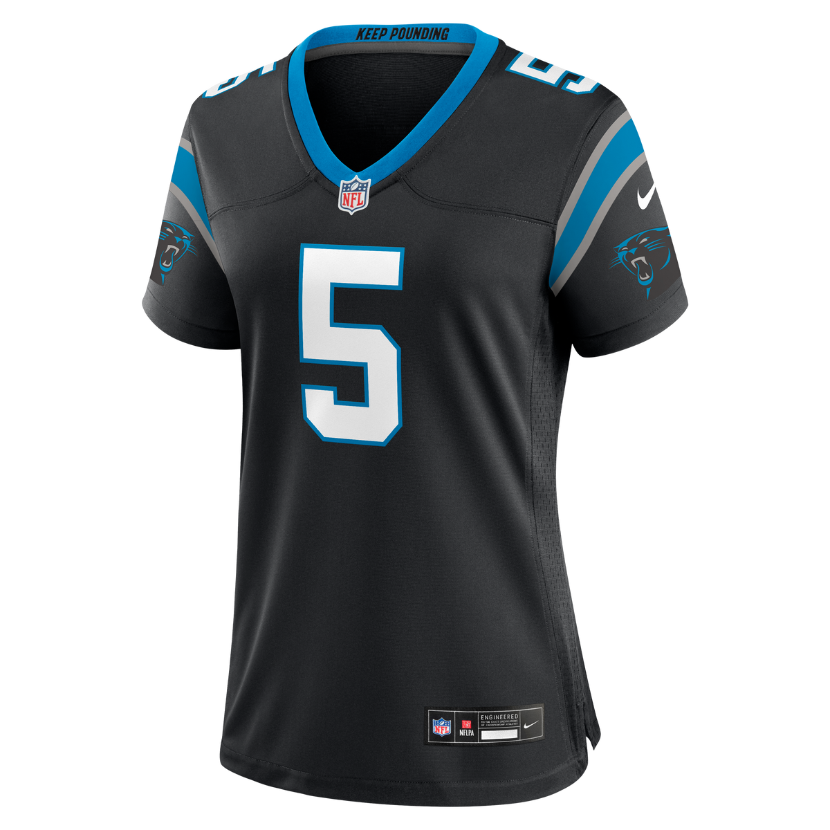 Women's Carolina Panthers Jaelan Phillips Nike Black Team Game Jersey