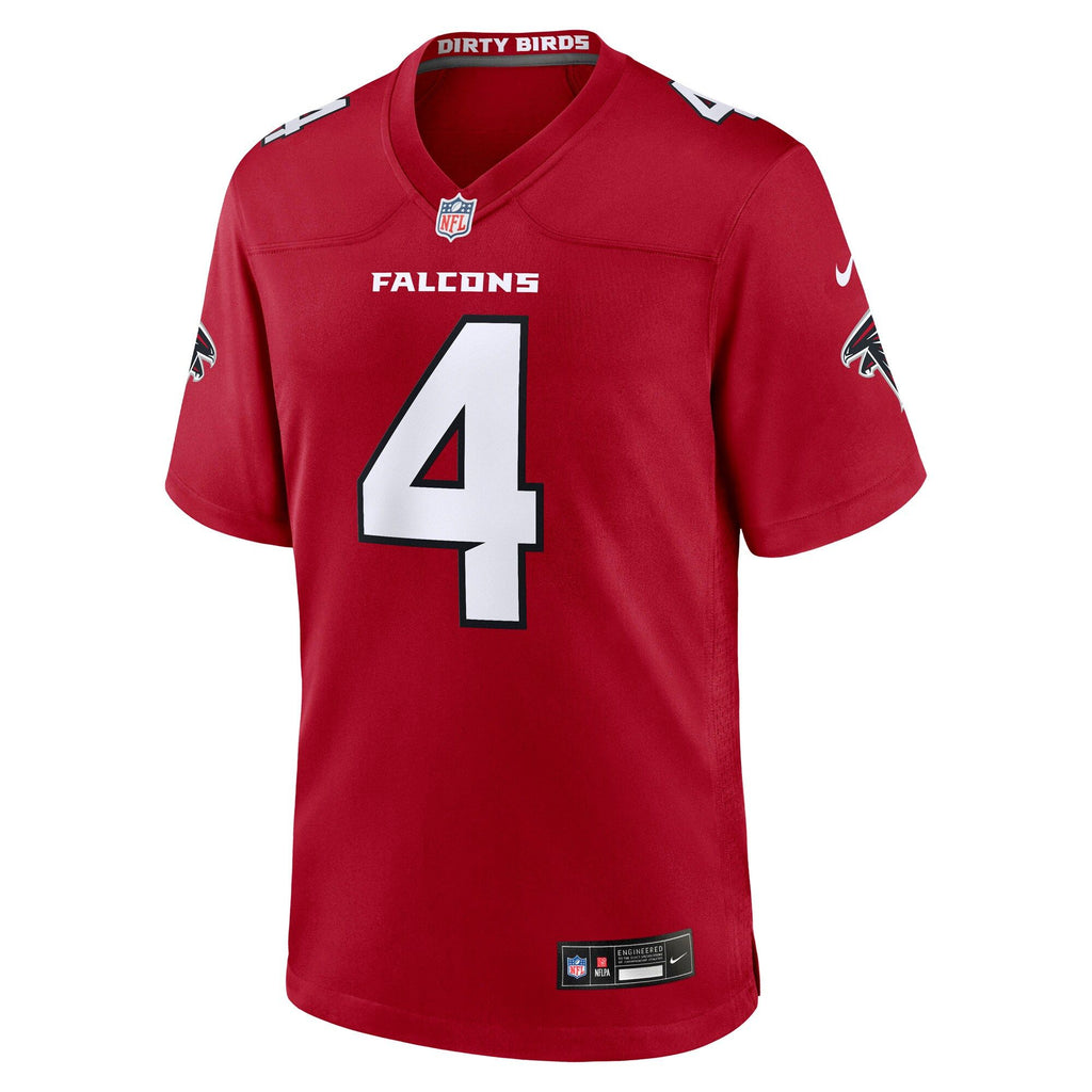 Men's Atlanta Falcons Jahan Dotson Nike Red Team Game Jersey