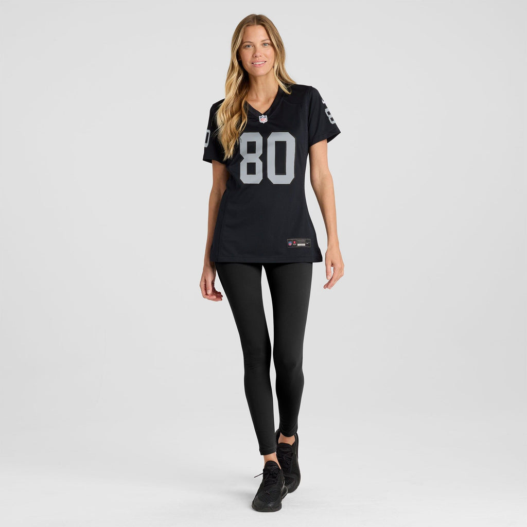 Women's Las Vegas Raiders Ian Thomas Nike Black Team Game Jersey