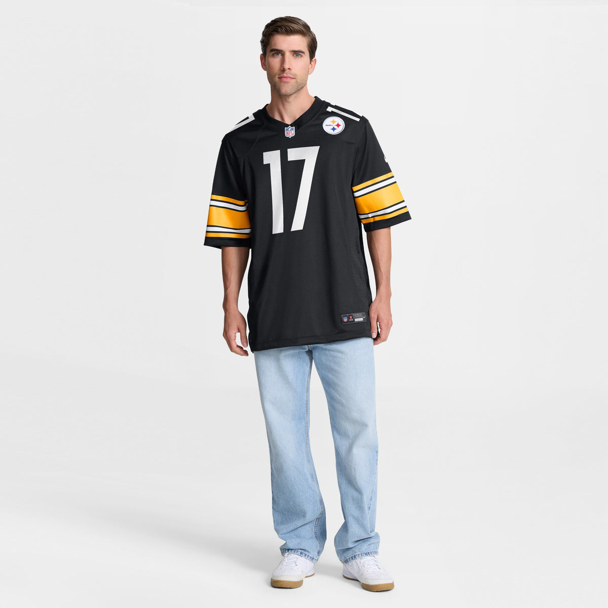 Men's Pittsburgh Steelers Germie Bernard Nike Black Game Jersey