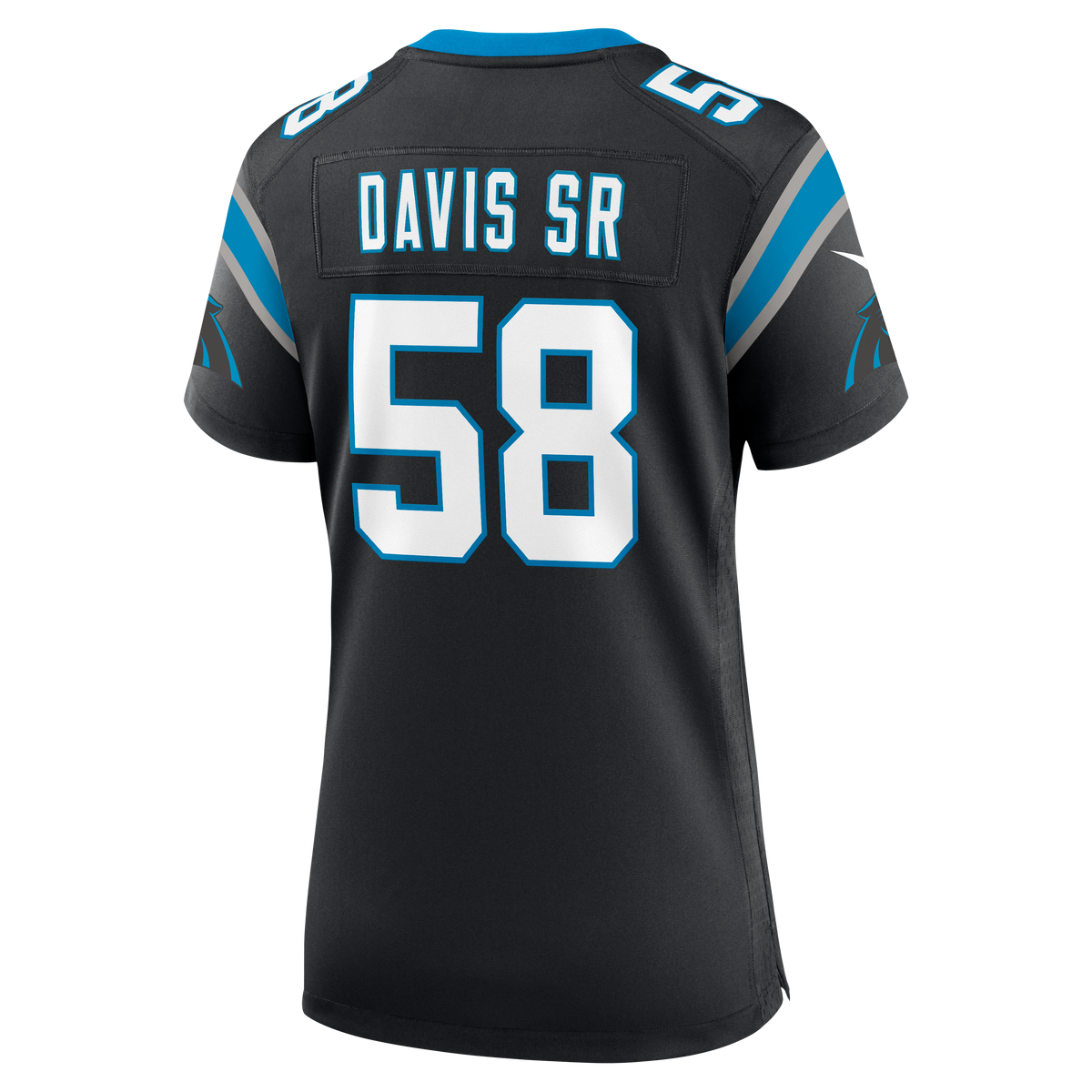 Women's Carolina Panthers Thomas Davis Sr Nike Black Team Retired Game Jersey