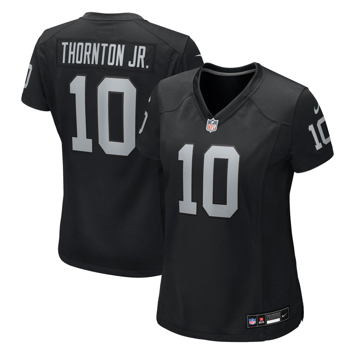Women's Las Vegas Raiders Donte Thornton Jr Nike Black Team Game Jersey