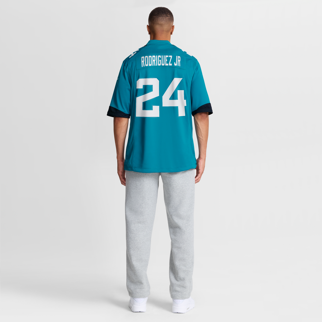 Men's Jacksonville Jaguars Chris Rodriguez Jr Nike Teal Team Game Jersey