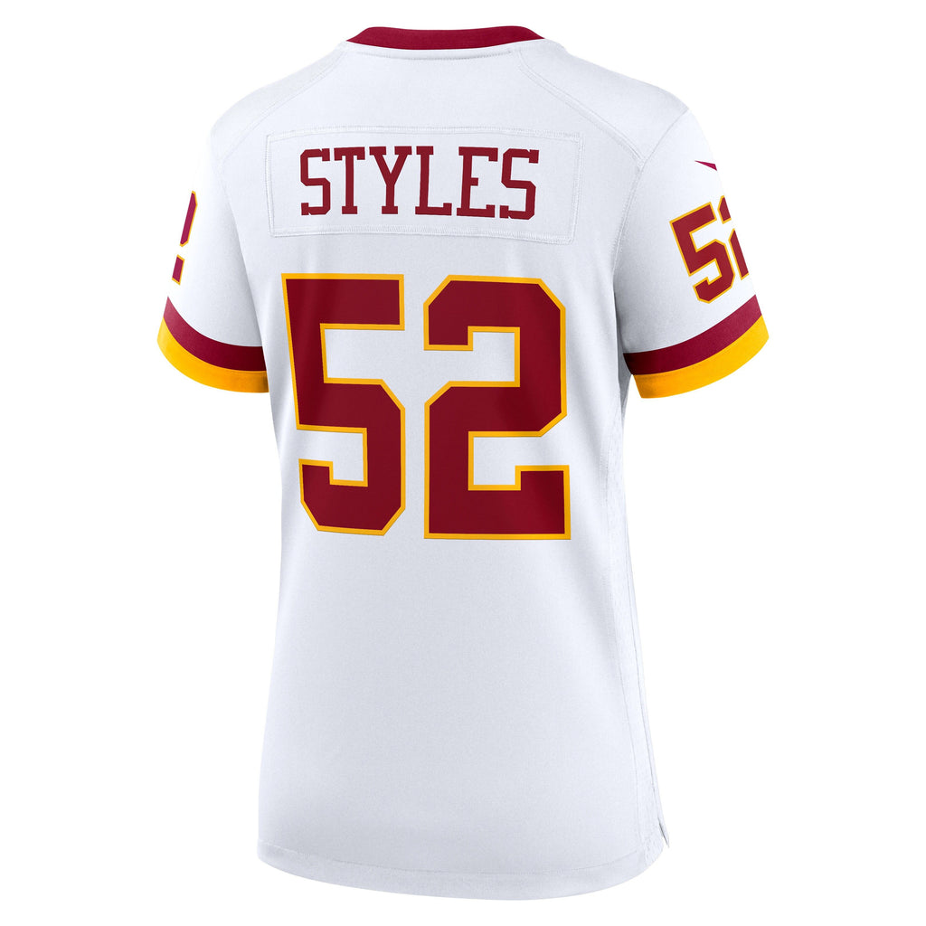 Women's Washington Commanders Sonny Styles Nike White Game Super Bowl Era Jersey