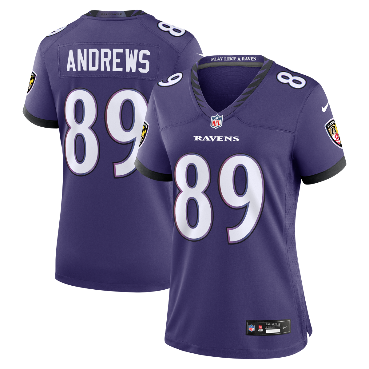 Women's Baltimore Ravens Mark Andrews Nike Purple Team Game Jersey