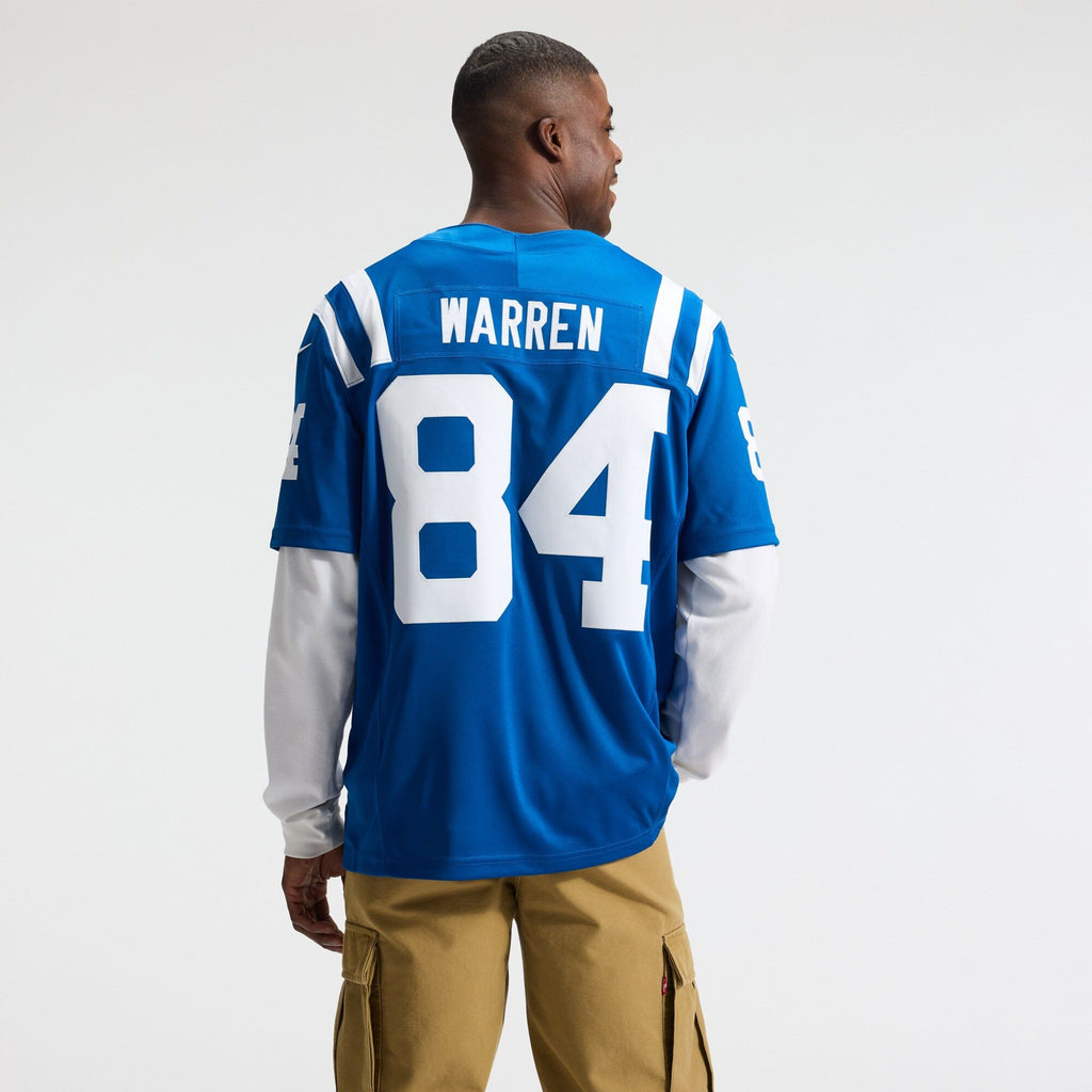 Men's Indianapolis Colts Tyler Warren Nike Royal Team Vapor Fuse Stitched Limited Jersey