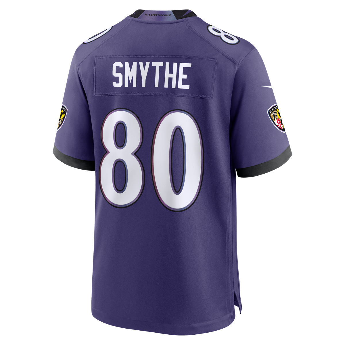 Men's Baltimore Ravens Durham Smythe Nike Purple Team Game Jersey