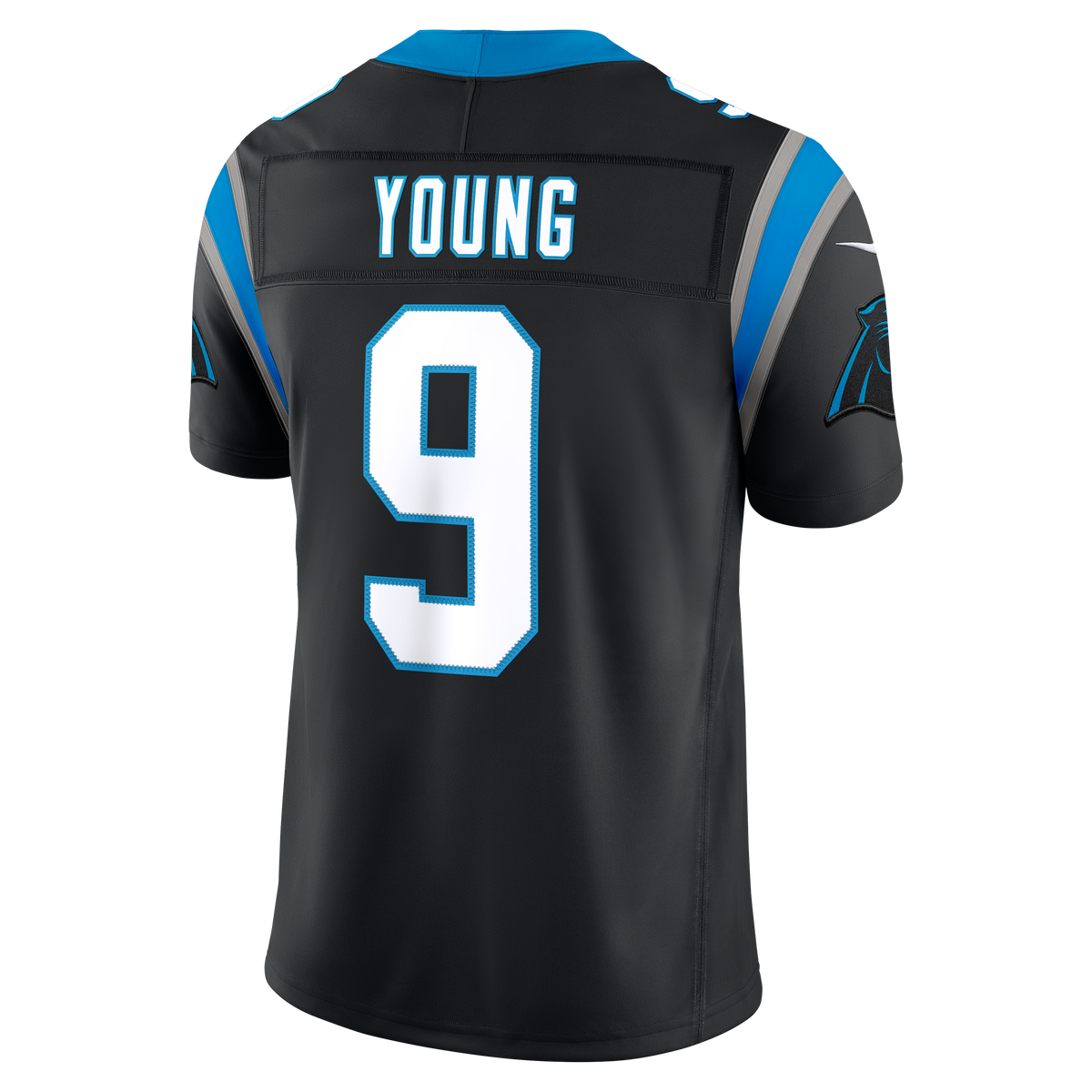 Men's Carolina Panthers Bryce Young Nike Black Team Vapor Fuse Stitched Limited Jersey