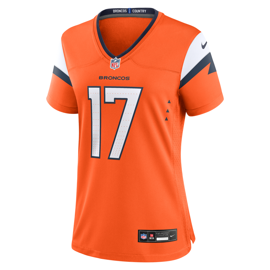 Women's Denver Broncos Jaylen Waddle Nike Orange Game Jersey