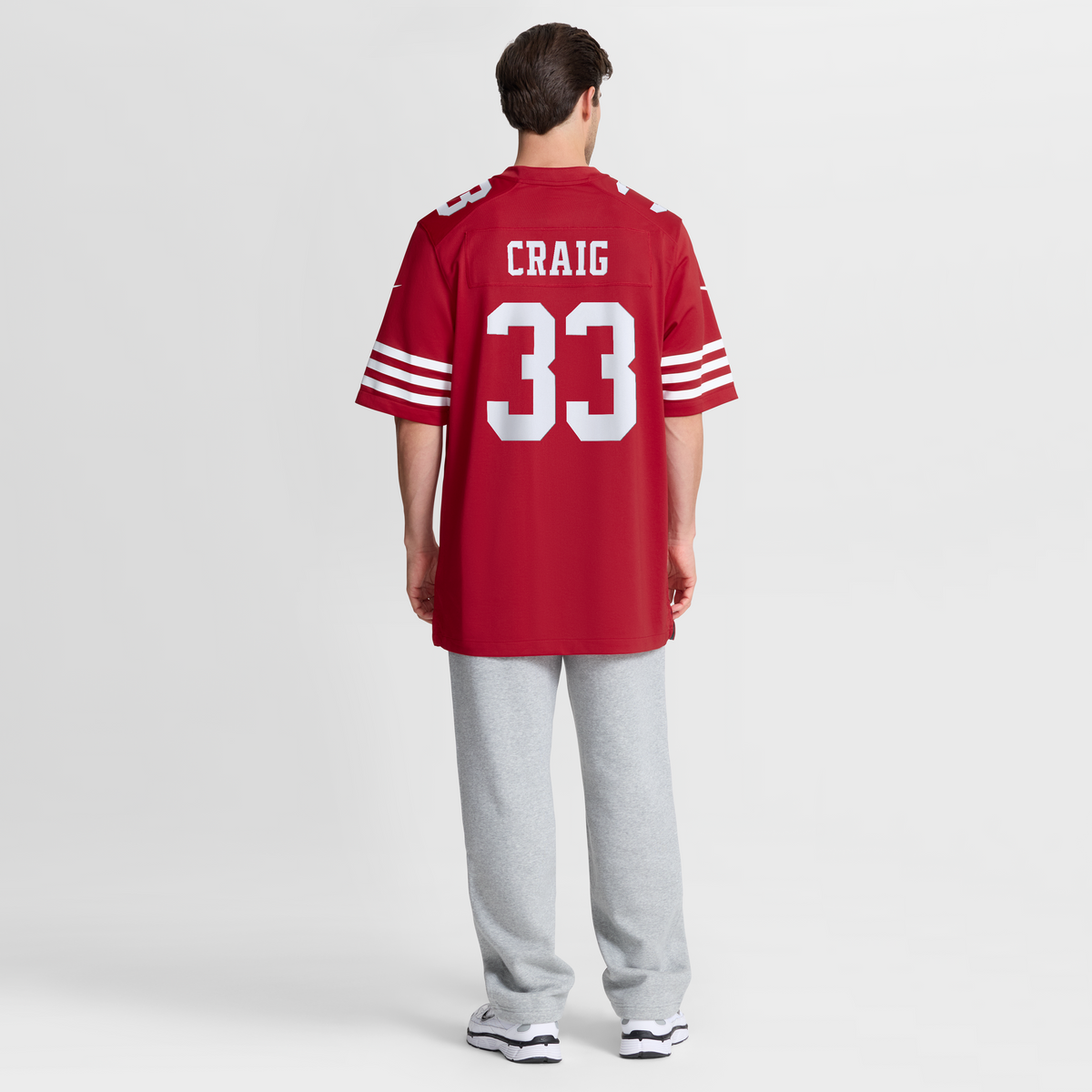 Men's San Francisco 49Ers Roger Craig Nike Scarlet Team Retired Game Jersey