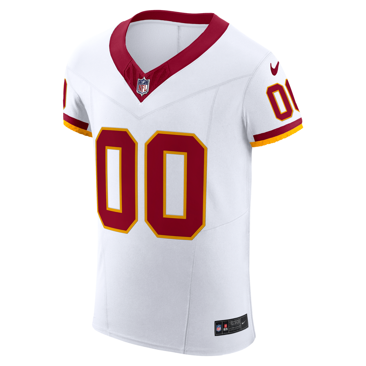 Men's Washington Commanders Nike White Vapor Fuse Elite Custom Jersey