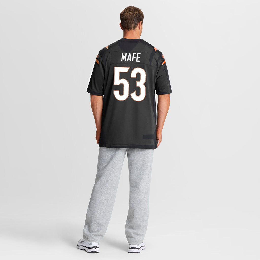 Men's Cincinnati Bengals Boye Mafe Nike Black Team Game Jersey