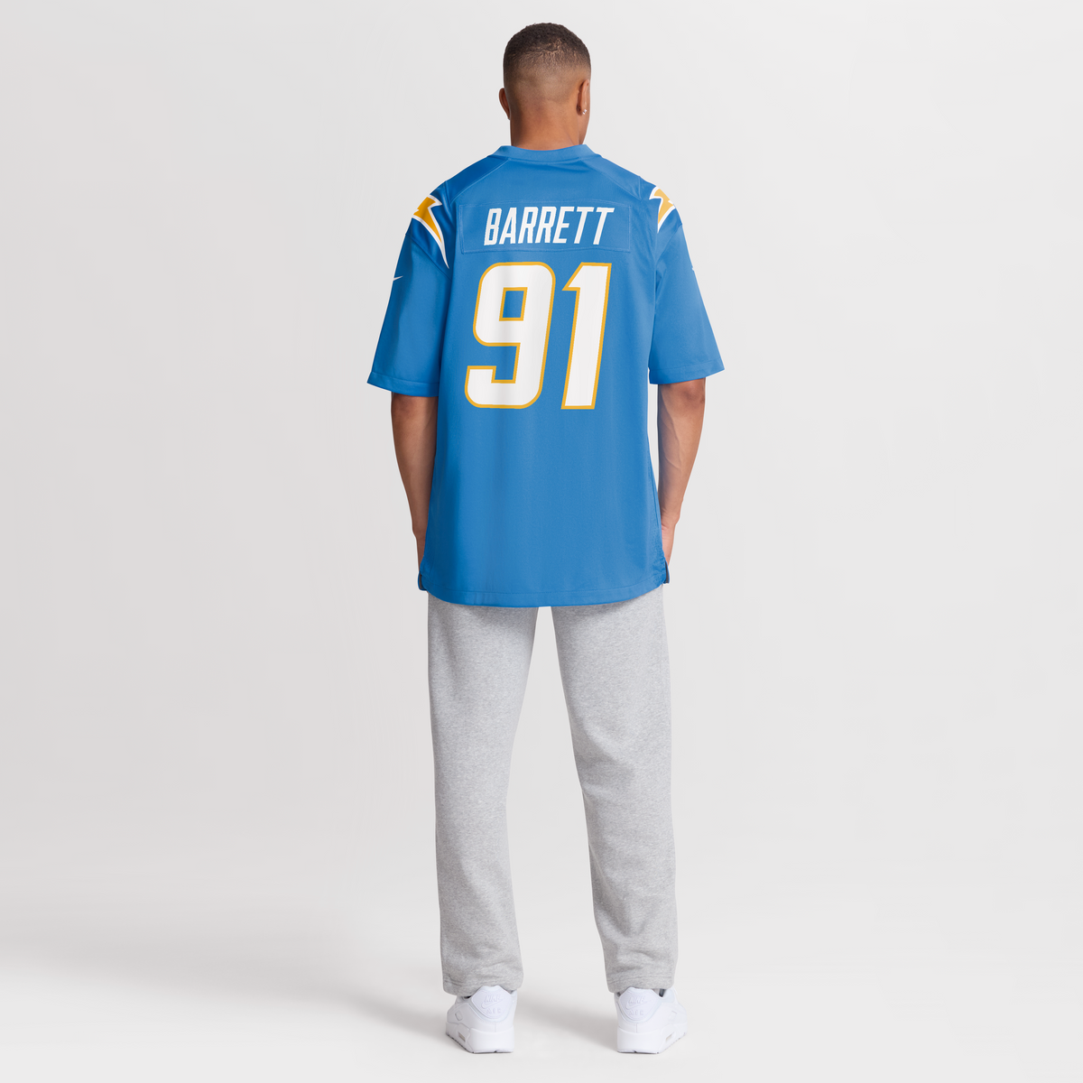 Men's Los Angeles Chargers Nick Barrett Nike Powder Blue Team Game Jersey
