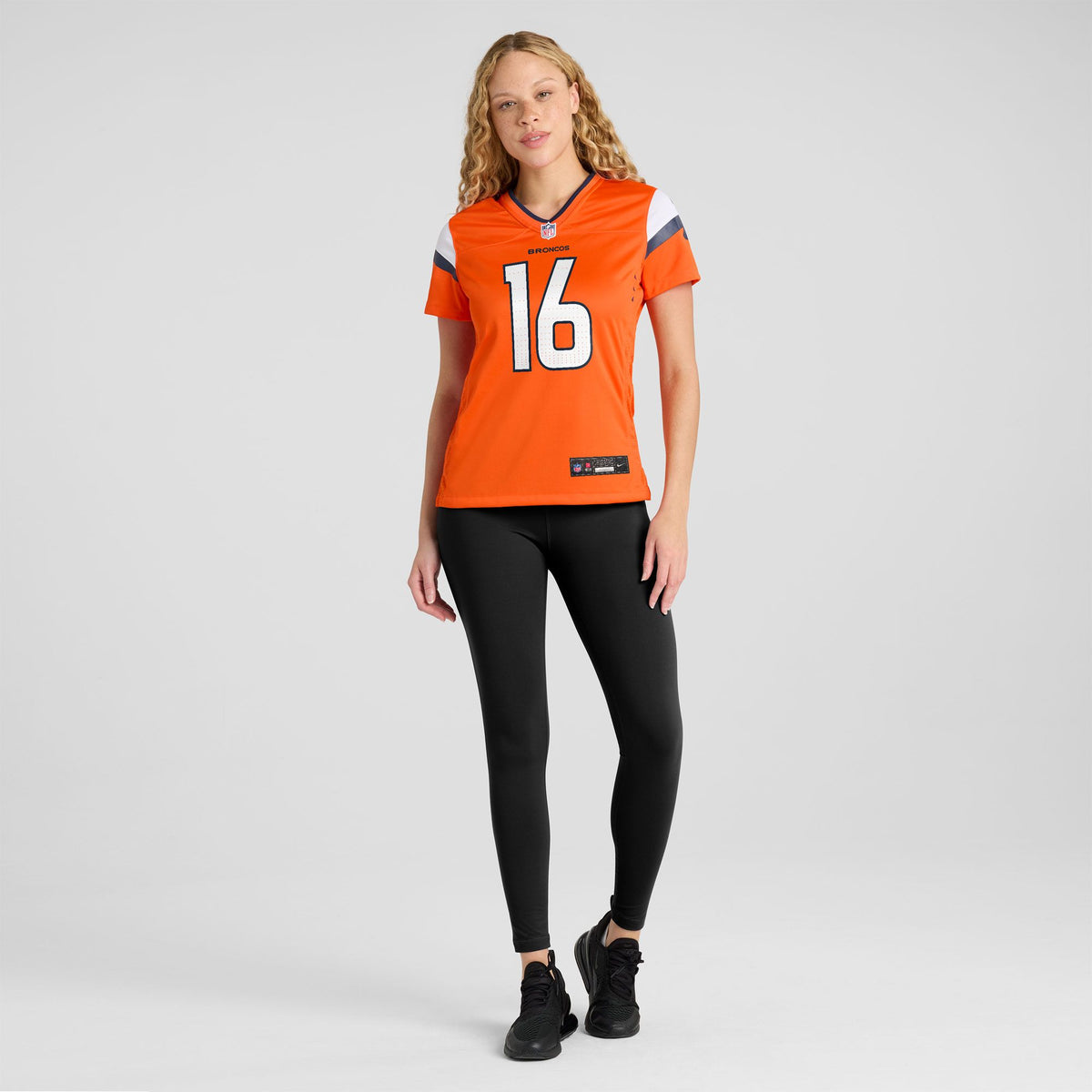 Women's Denver Broncos Jeremy Crawshaw Nike Orange Team Game Jersey
