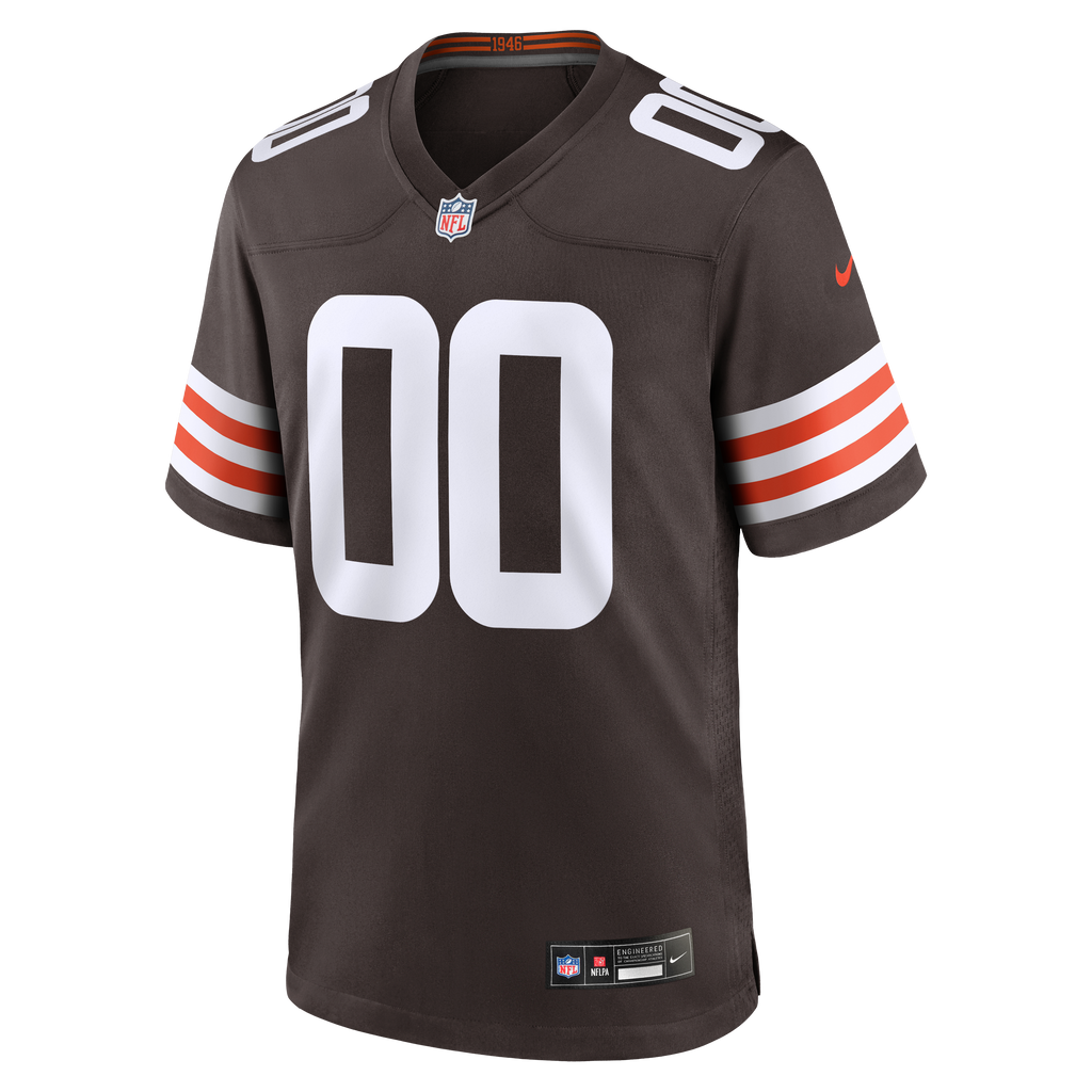Men's Cleveland Browns Justin Jefferson Nike Brown Game Jersey