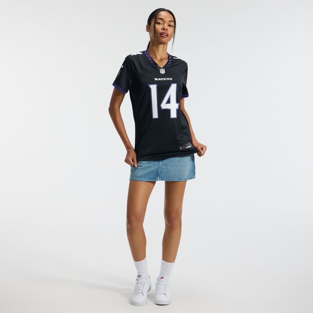 Women's Baltimore Ravens Kyle Hamilton Nike Black Alternate Game Jersey