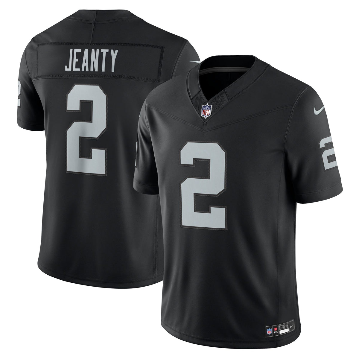 Men's Las Vegas Raiders Ashton Jeanty Nike Black Team Vapor Fuse Stitched Limited Jersey