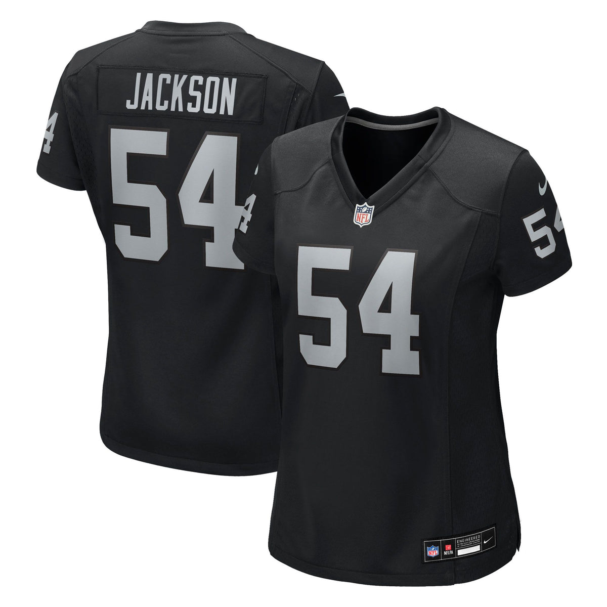 Women's Las Vegas Raiders Brennan Jackson Nike Black Team Game Jersey