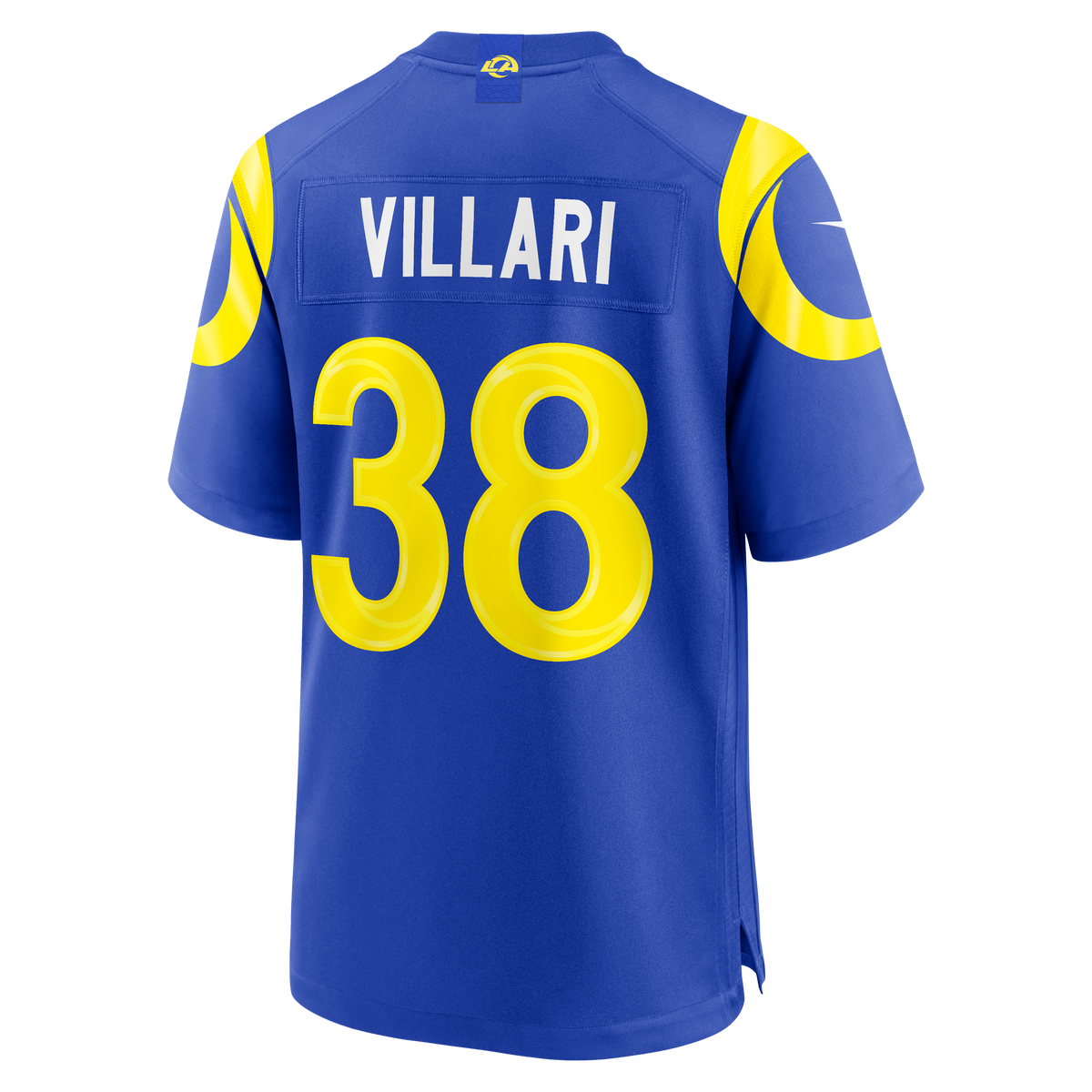 Men's Los Angeles Rams Dan Villari Nike Royal Game Jersey