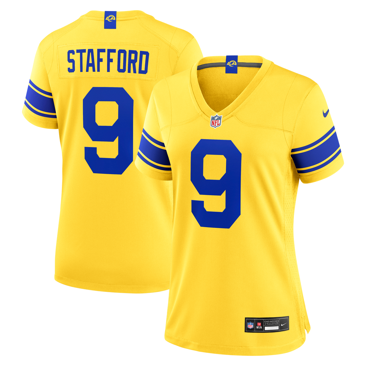 Women's Los Angeles Rams Matthew Stafford Nike Classic Sol Game Jersey
