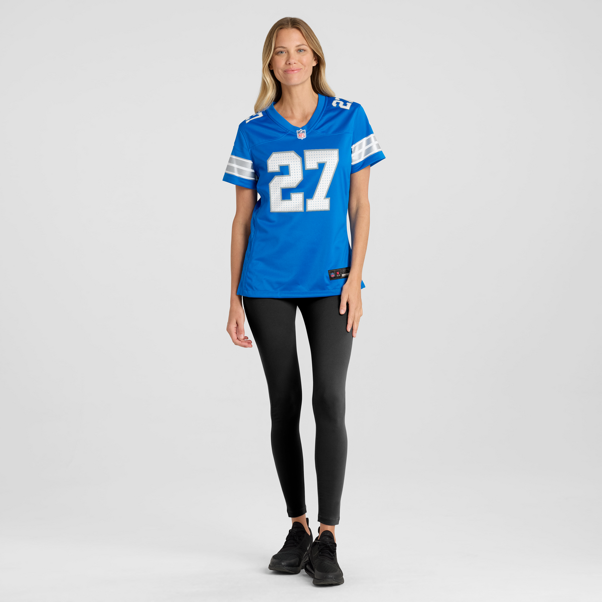 Women's Detroit Lions Arthur Maulet Nike Blue Team Game Jersey