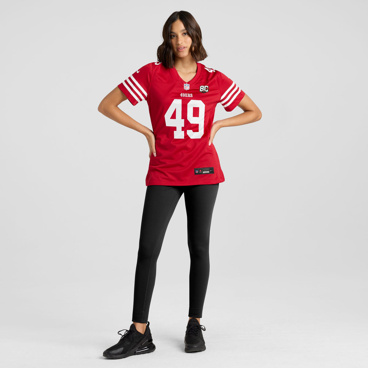 Women's San Francisco 49Ers The Faithful Nike Scarlet 80Th Anniversary Game Jersey