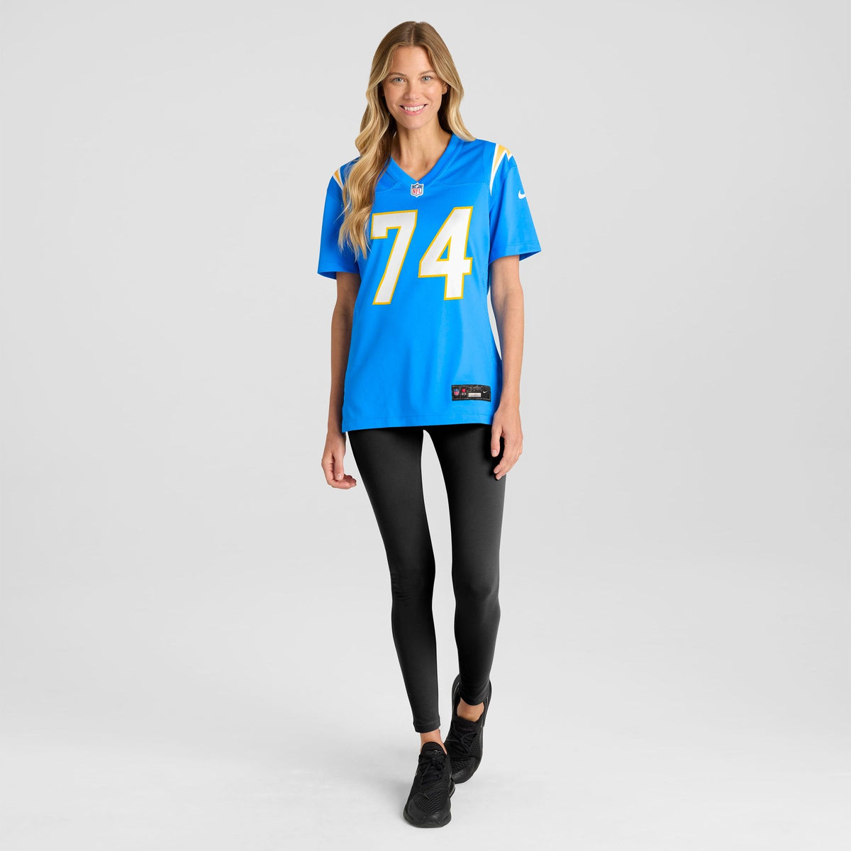 Women's Los Angeles Chargers Kayode Awosika Nike Powder Blue Team Game Jersey